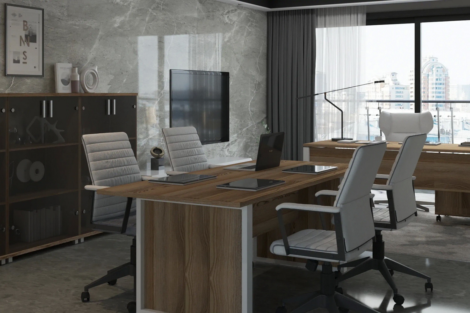 кабинет руководителя аргентум-м дуб сафари фото