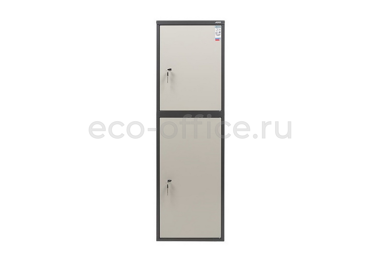 Шкаф бухгалтерский AIKO SL-150/2T Графит (RAL 7024) / Светло-серый (RAL 7038)  стоимость