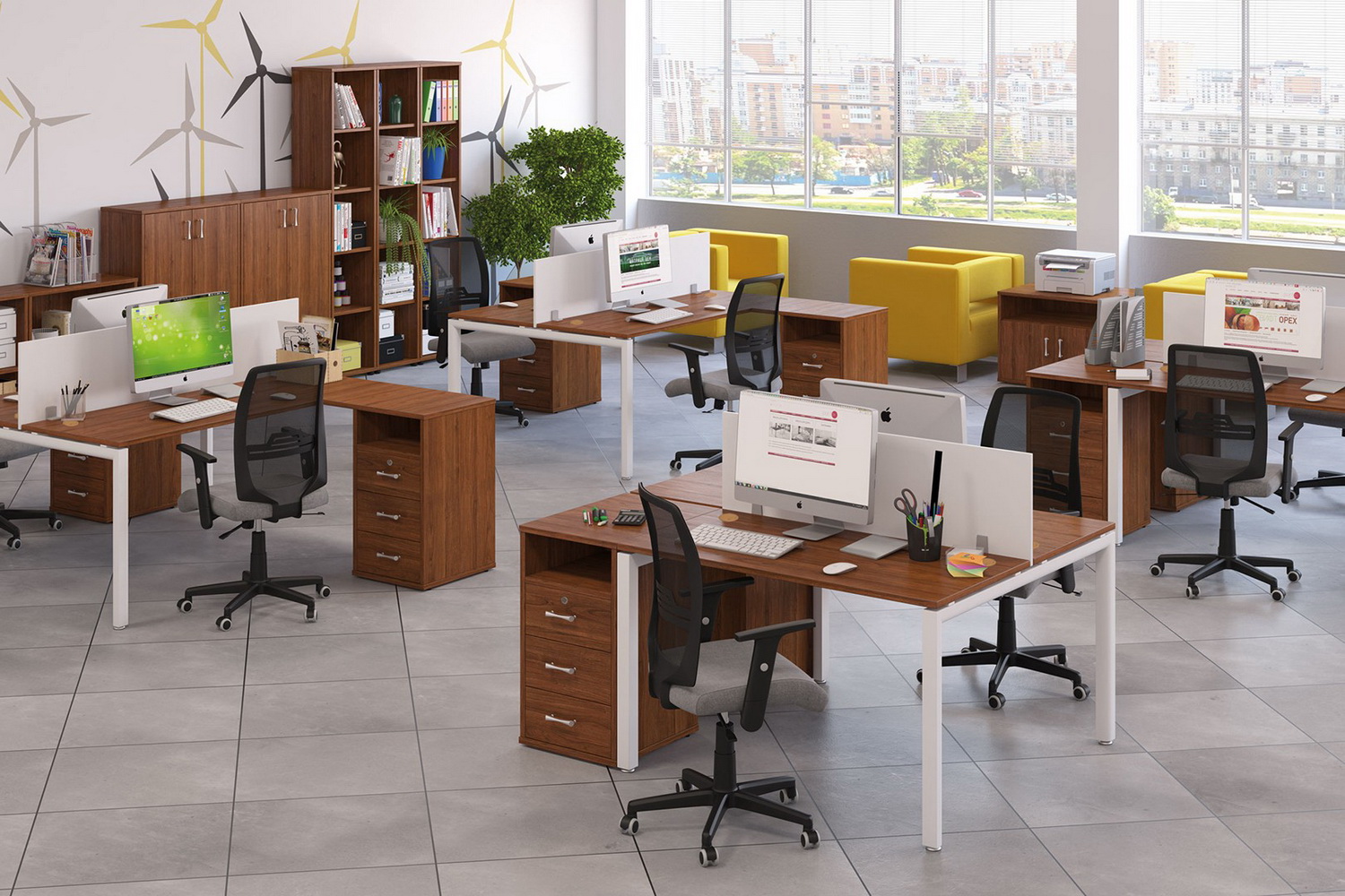 мебель для персонала trend metal орех экко фото