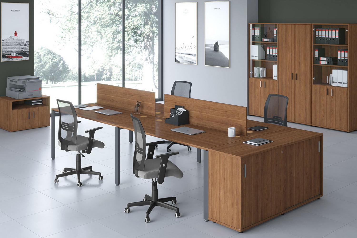 мебель для персонала trend metal орех экко фото