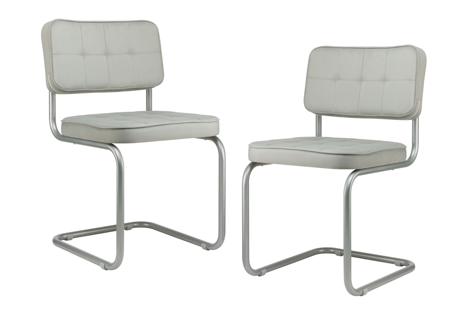 комплект конференц-кресел eco-chair colombo comfort clm-05 серый велюр / серый металл фото