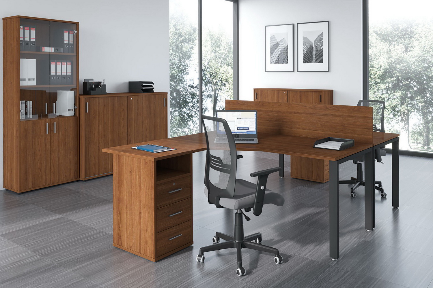 мебель для персонала trend metal орех экко фото