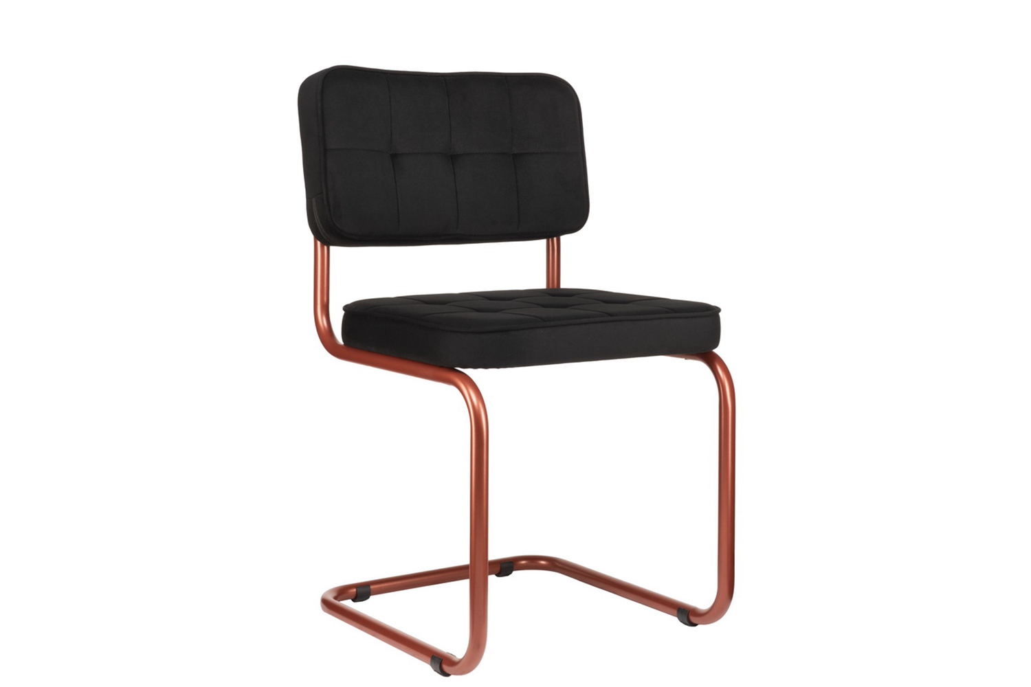 комплект конференц-кресел eco-chair colombo comfort clm-05 чёрный велюр / терракот метал фото