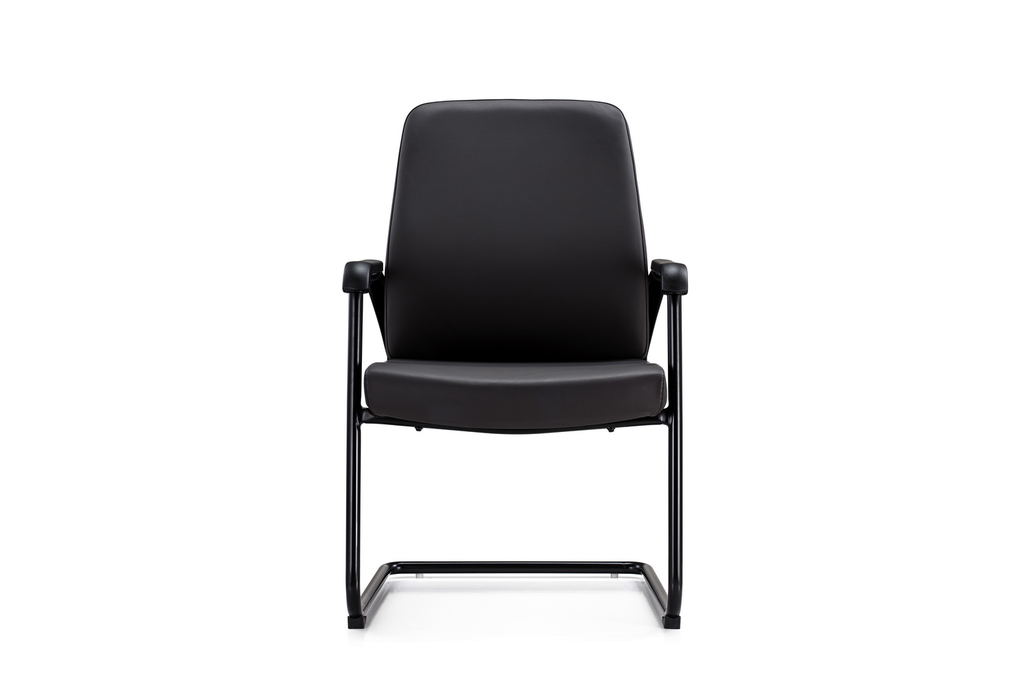 конференц-кресло rv chair sitting d825-5 чёрная экокожа фото
