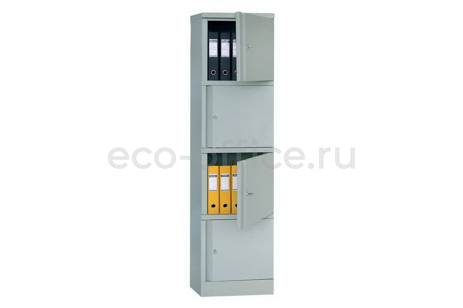 Шкаф офисный ПРАКТИК AM 1845/4 Серый RAL 7038  стоимость