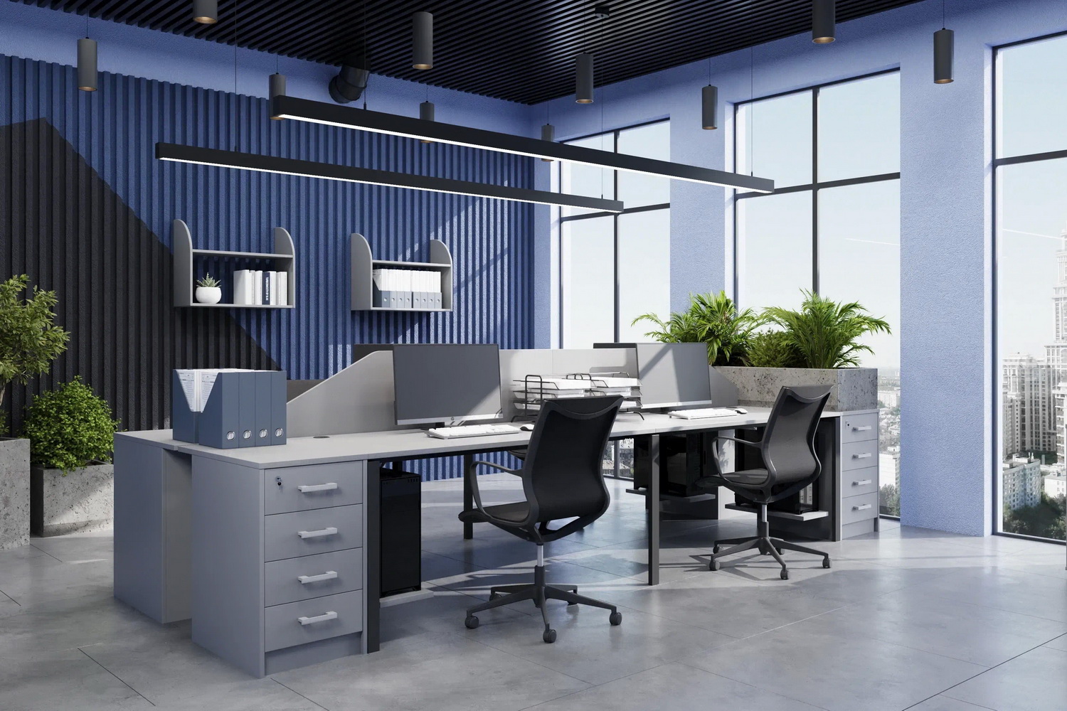 мебель для персонала арго серый фото