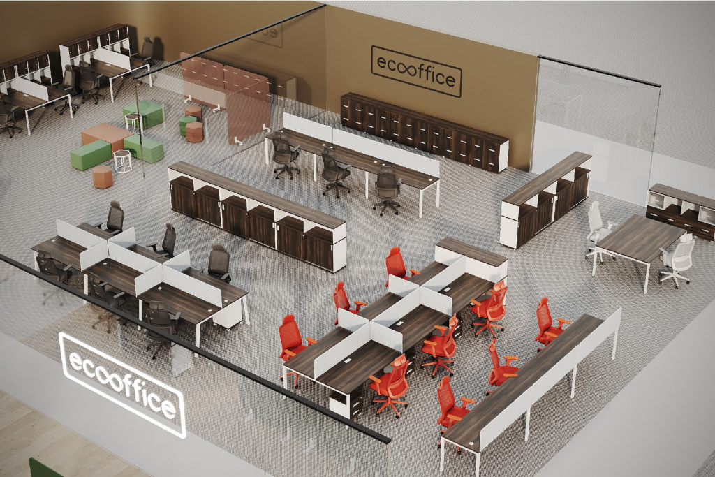 Пример финального рендера от дизайнера Eco-office
