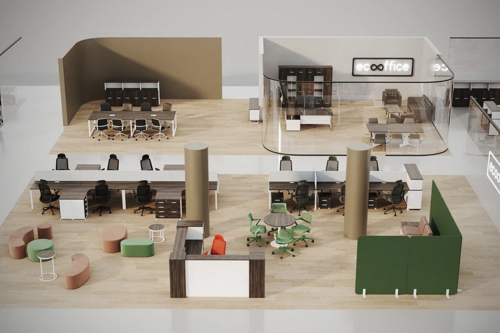 Пример финального рендера от дизайнера Eco-office
