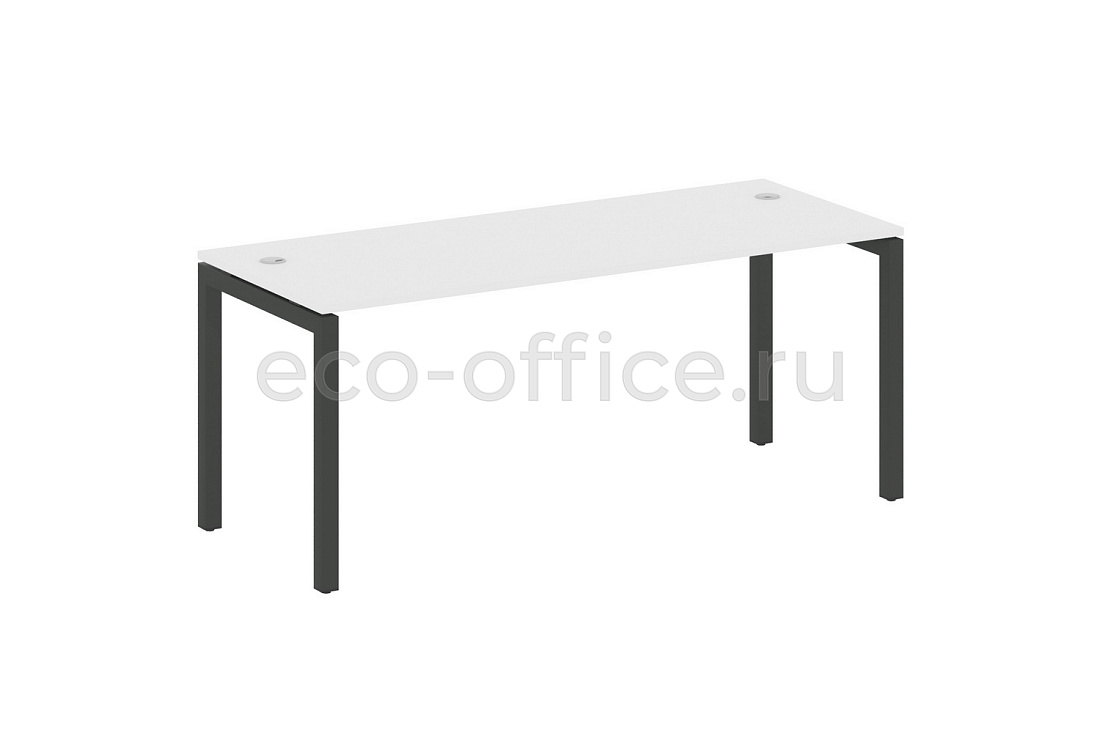 Стол письменный METAL SYSTEM QUATTRO 5x5 50БП.СП-5 Белый / Антрацит металл купить в Москве