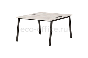 Стол-тандем на металлокаркасе LAVANA STEEL T-138 Таксония Светлая фото