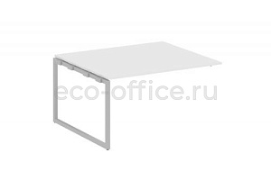 Проходной наборный элемент переговорного стола METAL SYSTEM QUATTRO 4x4 40БО.ППРГ-3 Белый / Серый металл фото