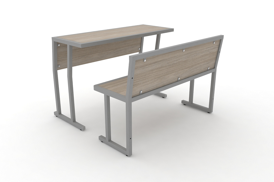 Комплект для первого ряда DESK DKN-1100SPL Дуб Аттик / Серый Металл  стоимость