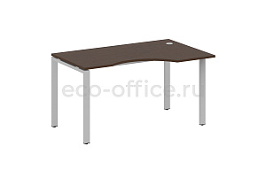 Стол криволинейный правый METAL SYSTEM STYLE БП.СА-2 (R) Венге Цаво / Серый металл фото