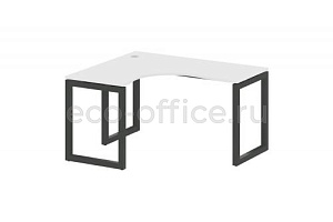 Стол криволинейный левый METAL SYSTEM QUATTRO 5x5 50БО.СА-3 Л Белый / Антрацит металл фото