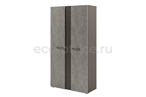 Шкаф с планкой высокий широкий SOLUTION D-77 Бетон Чефалу / Трюфель фото
