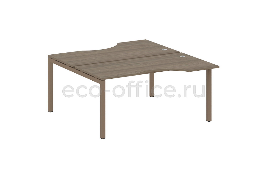 Рабочая станция криволинейная METAL SYSTEM QUATTRO 5x5 50БП.РАС-СА-2.1 Вяз Благородный / Мокко металл купить в Москве