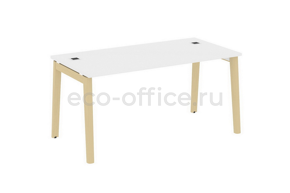 Стол рабочий руководителя ONIX WOOD DIRECT OW.SRR-4.8 Белый Бриллиант / Дуб Светлый  стоимость