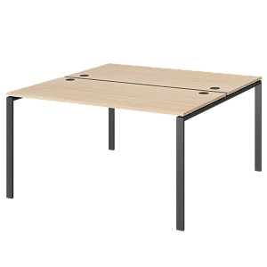 Бенч двойной на 2 рабочих места Protech АМБ-002 Бук/Антрацит фото