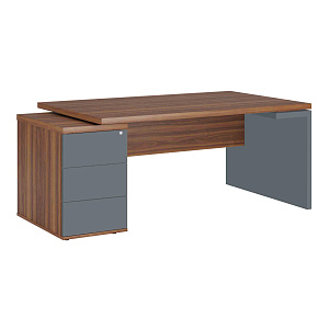 Стол рабочий на опорной тумбе левый Zion ZIO28511439 фото