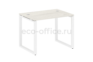 Стол письменный METAL SYSTEM STYLE БО.СП-1 Дуб Наварра / Белый металл фото