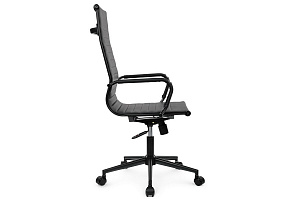 Кресло руководителя RV Chair HUGO 6002-1SEB Чёрная экокожа фото
