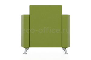 Кресло СИТИ экокожа Euroline 1131 Оливково-жёлтый фото