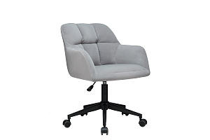 Кресло ECO-CHAIR EDMON 9-178 Светло-серый велюр фото