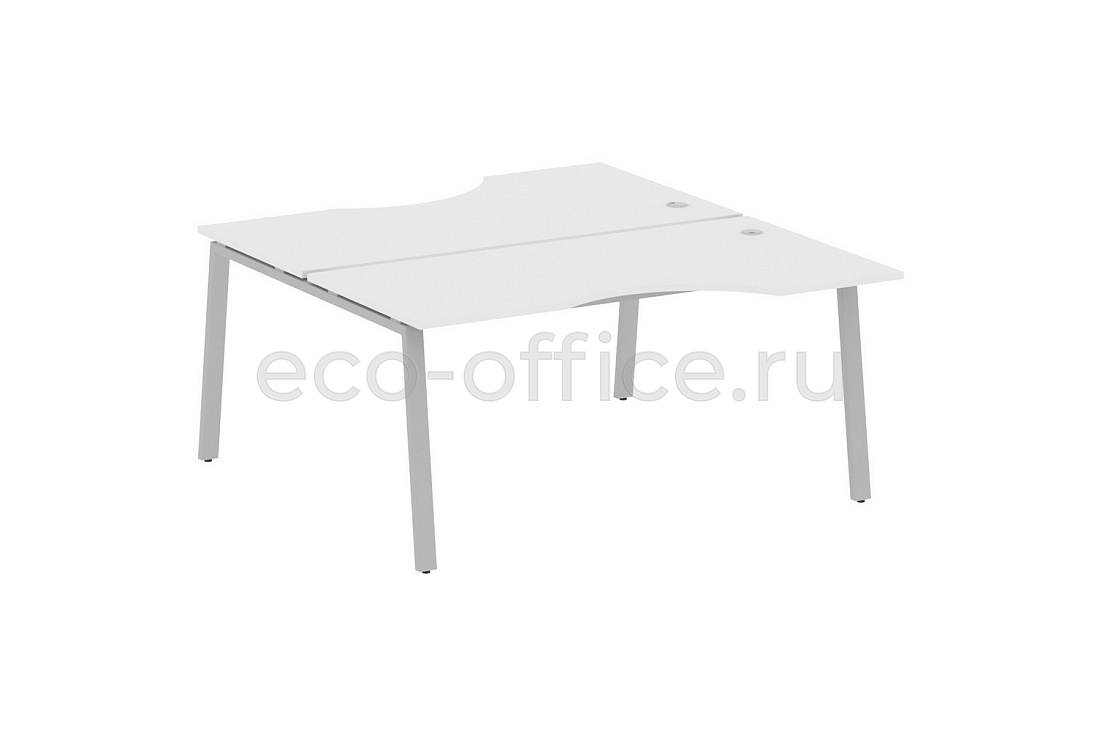 Рабочая станция криволинейная METAL SYSTEM STYLE БА.РАС-СА-2.1 Белый / Серый металл  стоимость