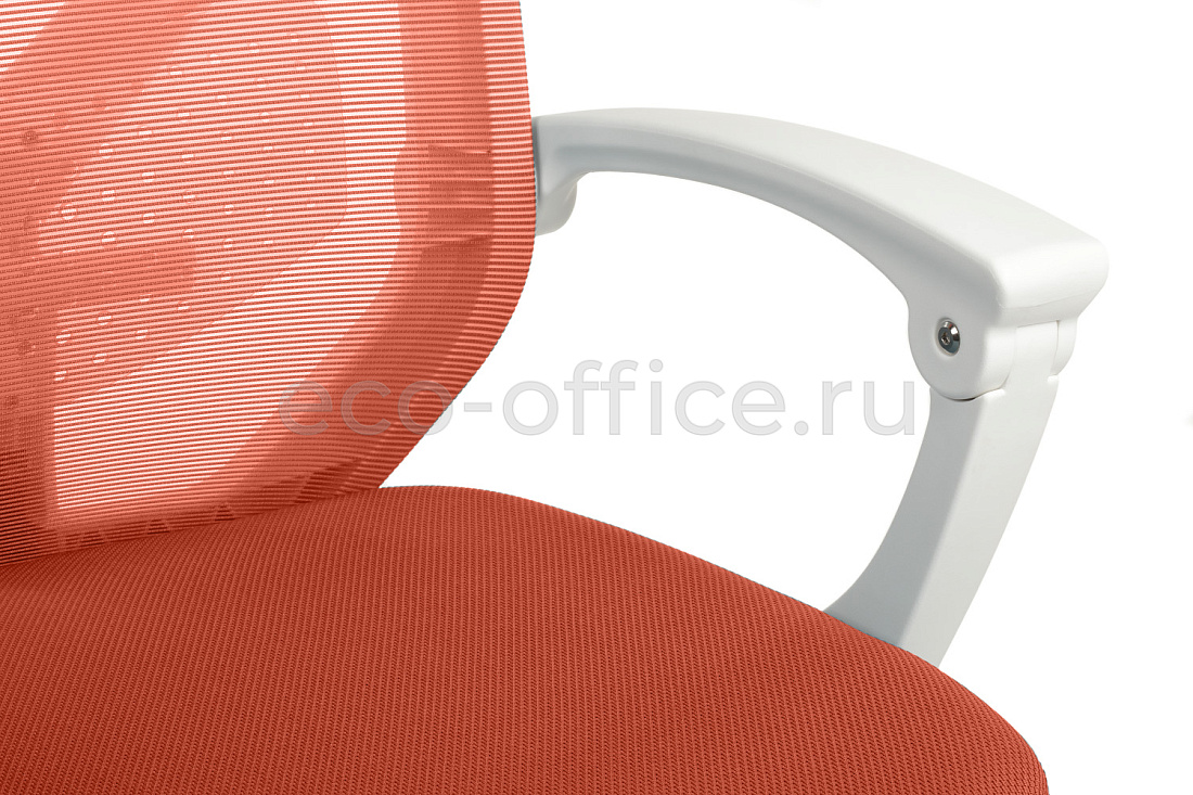 Кресло RV Chair OLIVER W-203 AC Белый пластик / Оранжевая ткань стоимость