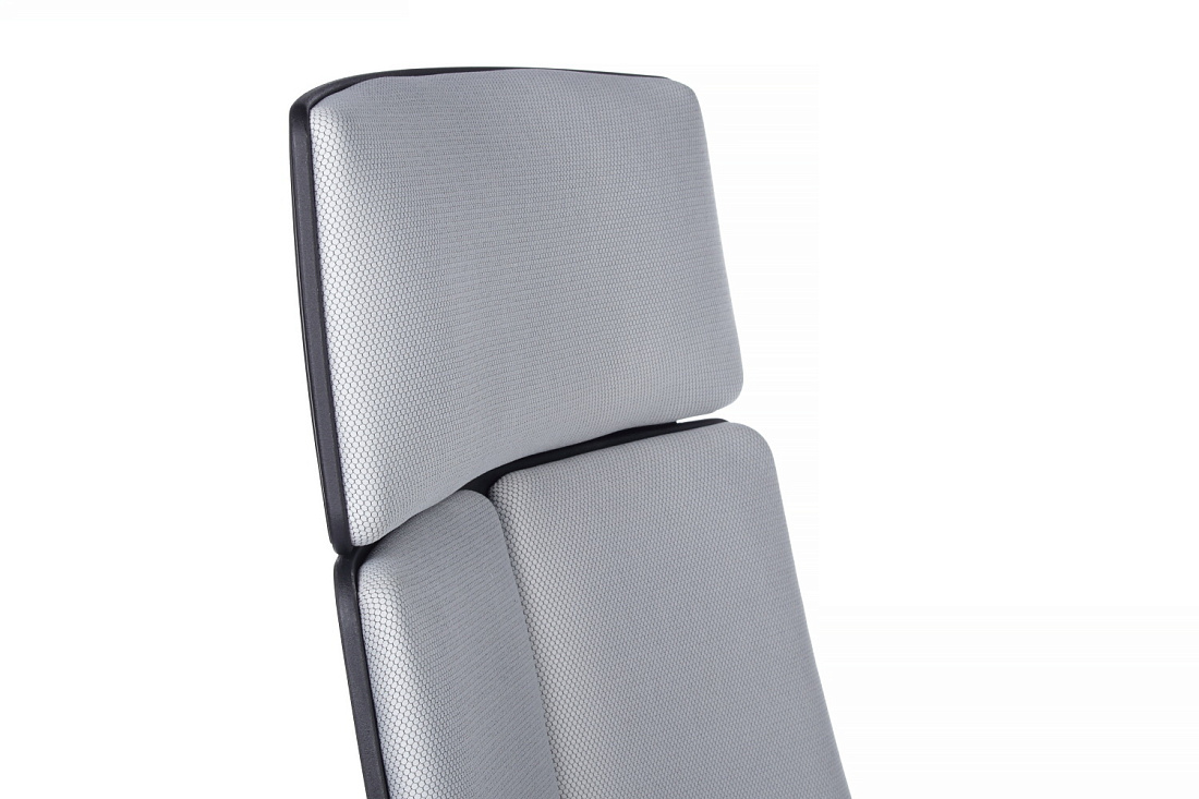 Кресло офисное RV Chair IQ RV 8989 Чёрный пластик / Светло-серая ткань  стоимость