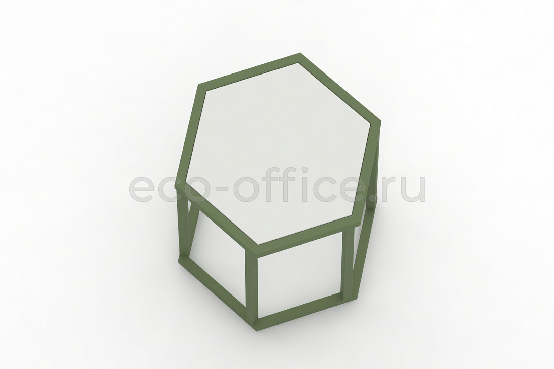 Стол журнальный HEX-450 ColorPastel Сатин / Резедово-зелёный (RAL 6011)  стоимость