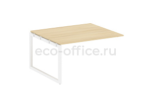Проходной наборный элемент переговорного стола METAL SYSTEM QUATTRO 5x5 50БО.ППРГ-3 Акация Лорка / Белый металл фото