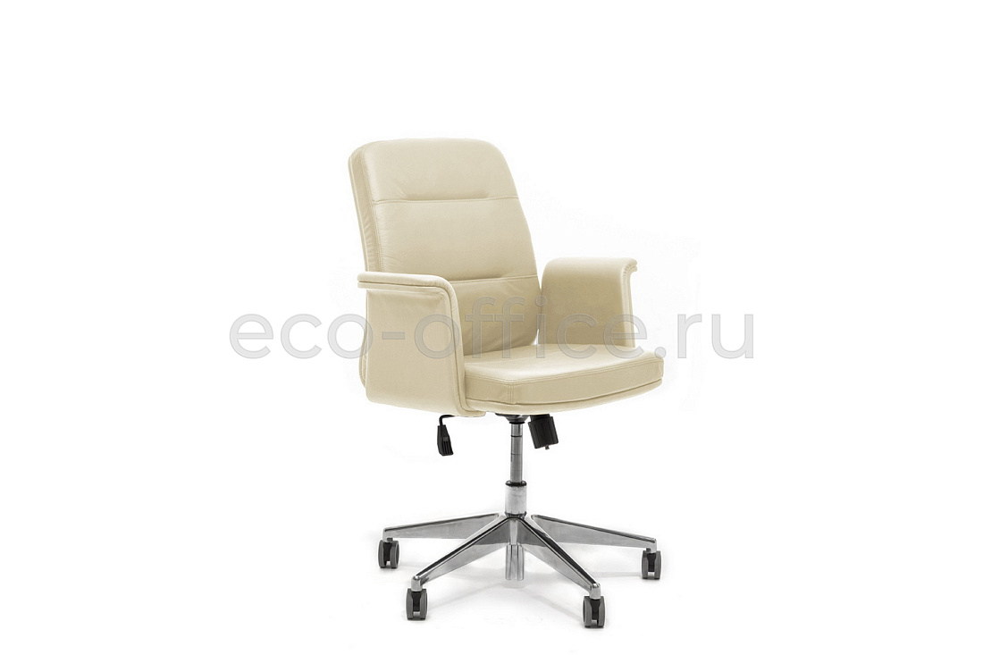 Кресло руководителя Profoffice КАРЛ Б KARL/B SOFT Alum ME23 Ivory 22042 hard Бежевая кожа купить в Москве