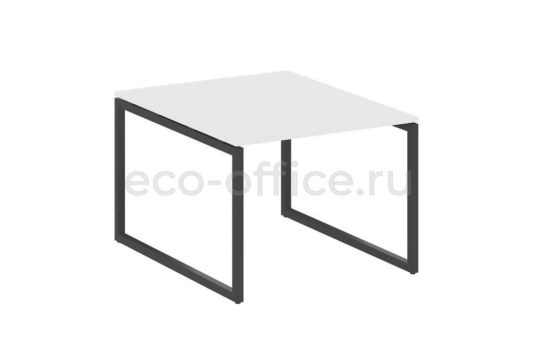 Стол переговорный (1 столешница) METAL SYSTEM QUATTRO 4x4 40БО.ПРГ-1.1 Белый / Антрацит металл  стоимость