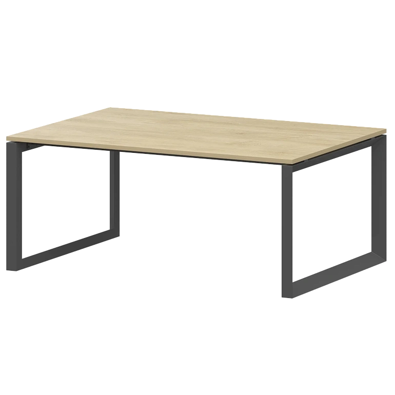 стол переговорный на металлокаркасе protech нтмп.о.160.11 баттл рок/антрацит фото