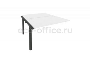 Наборный элемент рабочей станции на П-образном м/к ONIX O.M-2.NRS-2.8 Белый Бриллиант / Антрацит металл фото