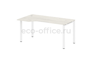 Стол криволинейный левый METAL SYSTEM STYLE БП.СА-1 (L) Дуб Наварра / Белый металл фото