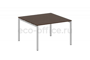 Стол переговорный (1 столешница) METAL SYSTEM QUATTRO 4x4 40БП.ПРГ-1.2 Венге Цаво / Серый металл фото