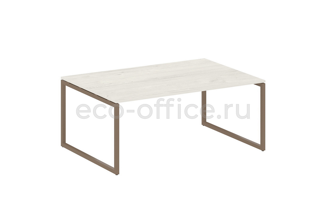Стол переговорный (1 столешница) METAL SYSTEM QUATTRO 4x4 40БО.ПРГ-1.5 Дуб Наварра / Мокко металл  стоимость