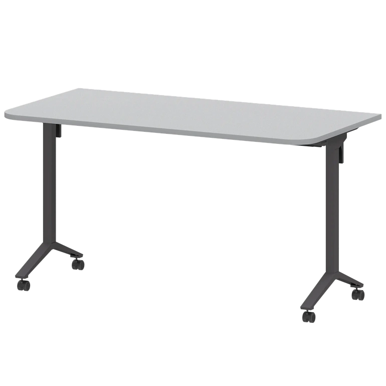 стол мобильный складной радиусный protech мб22-140.70р серый/антрацит фото