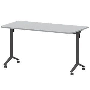 Стол мобильный складной радиусный Protech МБ22-140.70Р Серый/Антрацит фото