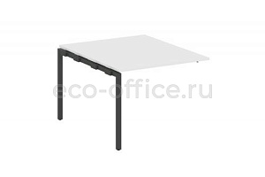 Проходной наборный элемент переговорного стола METAL SYSTEM QUATTRO 4x4 40БП.ППРГ-1 Белый / Антрацит металл фото