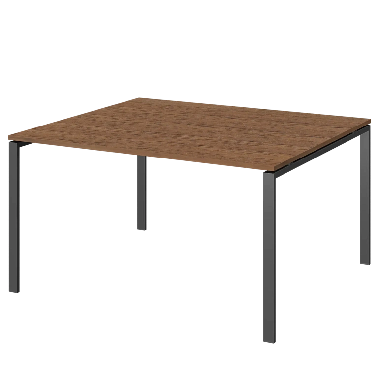 стол переговорный на металлокаркасе protech амп-002.123 орех/антрацит фото