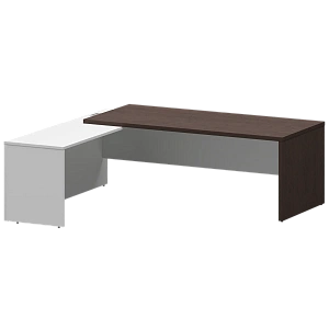 Стол руководителя левый Protech KZP-22L Дуб венге/Белый фото