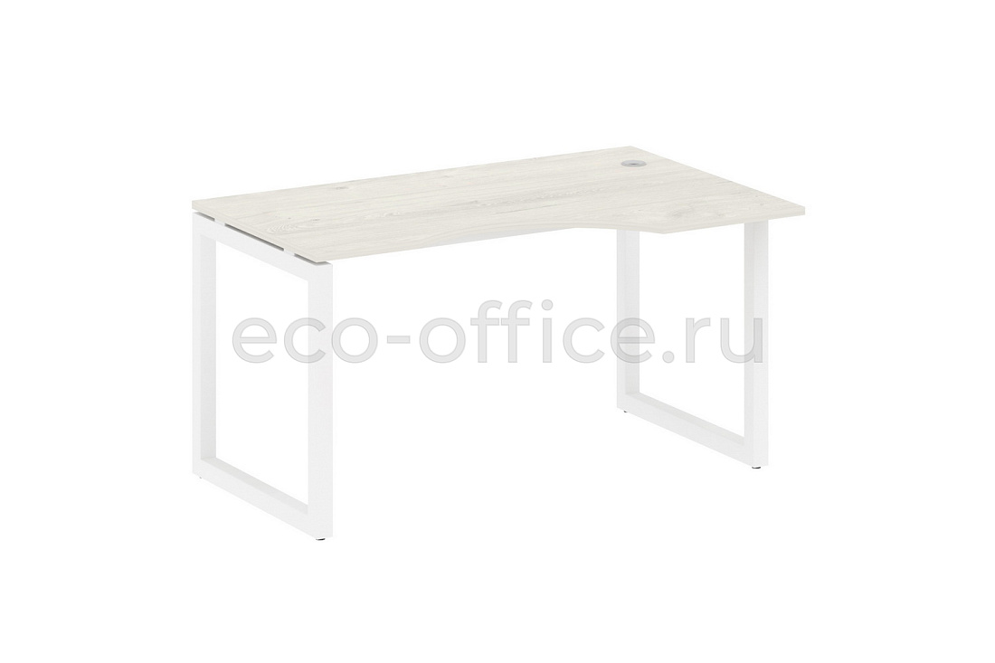 Стол криволинейный правый METAL SYSTEM QUATTRO 5x5 50БО.СА-2 Пр Дуб Наварра / Белый металл  стоимость