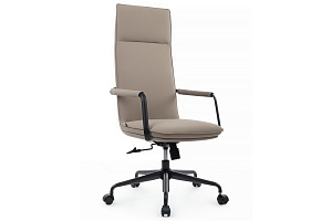 Кресло руководителя RV Chair TINO CM-P004AS Бежевая экокожа фото