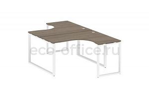 Рабочая станция криволинейная METAL SYSTEM STYLE БО.РАС-СА-2.3 Вяз Благородный / Белый металл фото