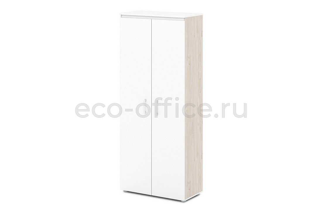 Шкаф для документов высокий SENTIDA S-601 Белый / Дуб Верцаска светлый / Белый   стоимость