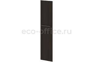 Дверь высокая левая GRACE L-031 L Дуб Линдберг тёмный фото