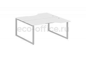 Рабочая станция криволинейная METAL SYSTEM STYLE БО.РАС-СА-2.1 Белый / Серый металл фото